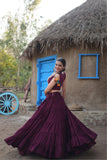 Designer Readymade Traditional Gamthi Threadwork Lehenga Choli For Navratri