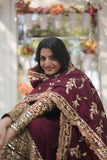 Stunning Premium Dark Maroon Anarkali Set - women's fashion mart
