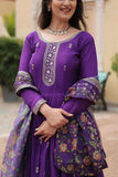 Stunning Sequins Embroidered Work Wedding Anarkali Set - women's fashion mart