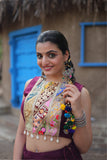 Designer Readymade Traditional Gamthi Threadwork Lehenga Choli For Navratri