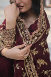 Stunning Premium Dark Maroon Anarkali Set - women's fashion mart