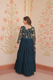Sequins Zari Embroidered Work Wedding Designer Gown