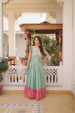 Ethnic Embroidered Anarkali Dress For Women