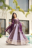Stylish Sequins Embroidered Wedding Designer Gown