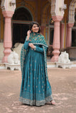 Stunning Sequins Embroidered Work Wedding Anarkali Set - women's fashion mart