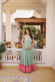 Ethnic Embroidered Anarkali Dress For Women