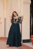 Sequins Zari Embroidered Work Wedding Designer Gown
