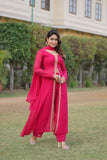Readymade Embroidered Work Women Kurti Pant With Dupatta Set - women's fashion mart