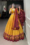 Gorgeous Patola Leheriyu Print Lehenga Choli  women's fashion mart