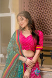 Patola Print Leheriya Designer Lehenga Choli - women's fashion mart