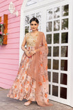 Rich Sequins Embroidered With Printed Designer Gown With Dupatta - women's fashion mart