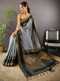 Exclusive Gold Zari Katan Silk Saree  women's fashion mart
