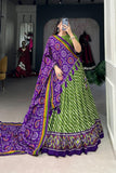 Gorgeous Patola Leheriyu Print Lehenga Choli  women's fashion mart