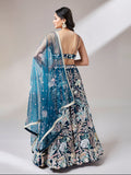 Net Multi-Sequins Work Semi-Stitched Lehenga  women's fashion mart