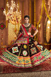 Black Designer Organic Cotton Stylish Navratri Lehenga Choli Set