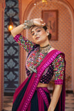 Embroidery With Mirror Work Viscose Rayon Lehenga Choli For Navratri