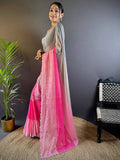 Zarocan Stone Cut Work Border Saree  women's fashion mart