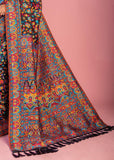 Classic Black Woven Kashmiri Jamewar Silk Saree