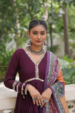 Beautiful Frill Stitching Designer Festival And Wedding Gown And Dupatta Set
