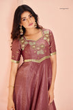 Coral Luxe Organza Handwork With Embroidered Anarkali