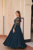 Sequins Zari Embroidered Work Wedding Designer Gown