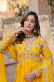 Floral Embroidery Sequins Work Beautiful Anarkali Suit Set