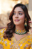 Floral Embroidery Sequins Work Beautiful Anarkali Suit Set