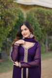 Readymade Embroidered Work Women Kurti Pant With Dupatta Set - women's fashion mart