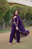 Readymade Embroidered Work Women Kurti Pant With Dupatta Set - women's fashion mart