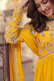 Floral Embroidery Sequins Work Beautiful Anarkali Suit Set