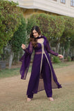 Readymade Embroidered Work Women Kurti Pant With Dupatta Set - women's fashion mart