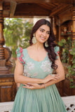 Ethnic Embroidered Anarkali Dress For Women