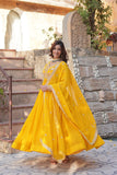 Floral Embroidery Sequins Work Beautiful Anarkali Suit Set