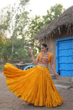 Designer Readymade Traditional Gamthi Threadwork Lehenga Choli For Navratri -WOMEN FASHION Wine women's fashion mart
