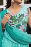 Stunning Printed Chinon Gown With Dupatta Set - women's fashion mart