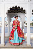 Jacquard Silk Designer Weaving Zari Work Paithani Lehenga Set
