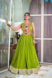 Festive Best Rayon Lehenga With Gamthi Work Blouse For Navratri