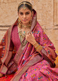 Delight Pink Printed Patola Silk Saree