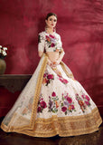 Cinoman White Heavy Designer Semi-Stitched Lehenga