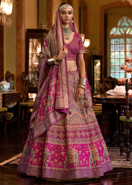 Dahlia Purple Designer Lehenga Set