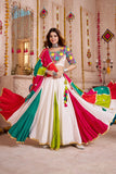 Classic Navratri Lehenga Choli With Handmade Multicolor Patchwork Dupatta