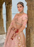 Blush Pink Heavy Embroidered Designer Lehenga