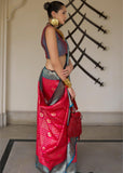 Bridal Red Woven Banarasi Silk Saree