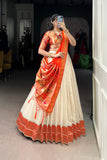 Paithani Jacquard Silk Lehenga Choli Set With Zari Weaving & Tassel Dupatta – Festive Special