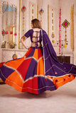 Designer Navratri Lehenga Choli With Handmade Ribbon And Mirror Work Dupatta