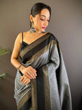 Exclusive Gold Zari Katan Silk Saree  women's fashion mart