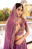 Celestial Lavender Hand Embellished Luxury Bridesmaid Lehenga