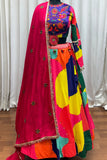 Beautiful Multi Color Designer Maslin Traditional Navratri Special Lehenga Choli