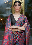Jet Black Woven Jamewar Banarasi Saree