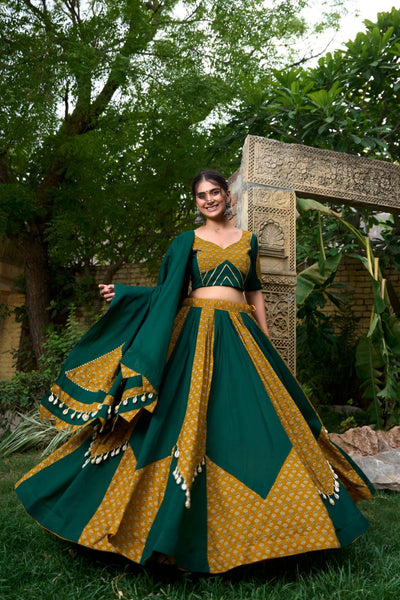 Latest  Elegance Pure Cotton Lehenga Choli - women's fashion mart